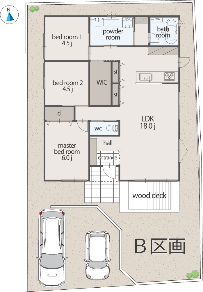 B号棟 間取り図