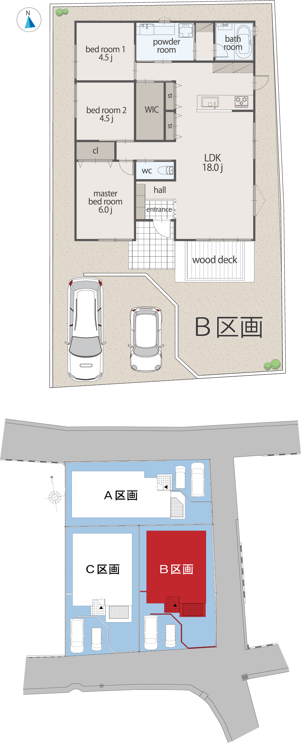 B号棟 間取り図
