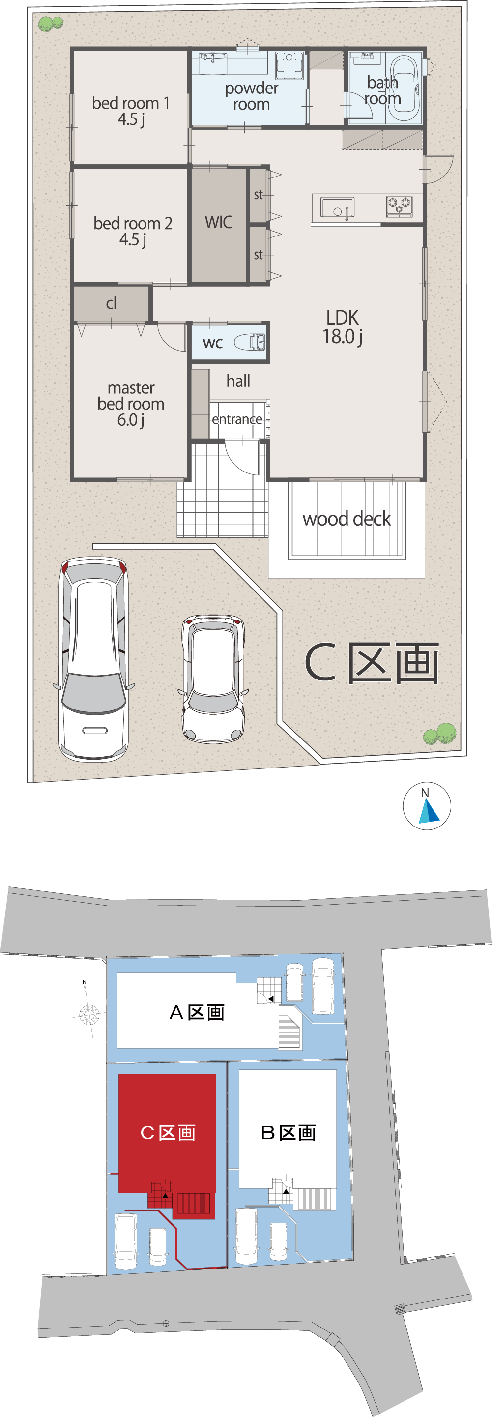C号棟 間取り図